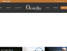 Tablet Screenshot of ocotillogolf.com